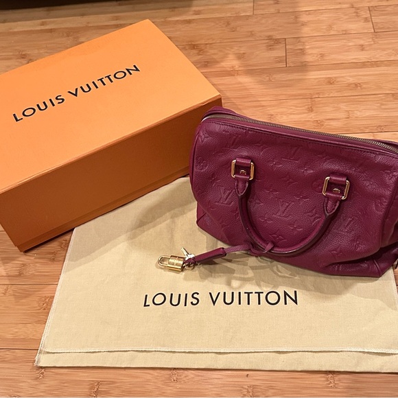 Louis Vuitton Empreinte Leather Speedy Bandouliere 25 in Aurore - Picture 3 of 17